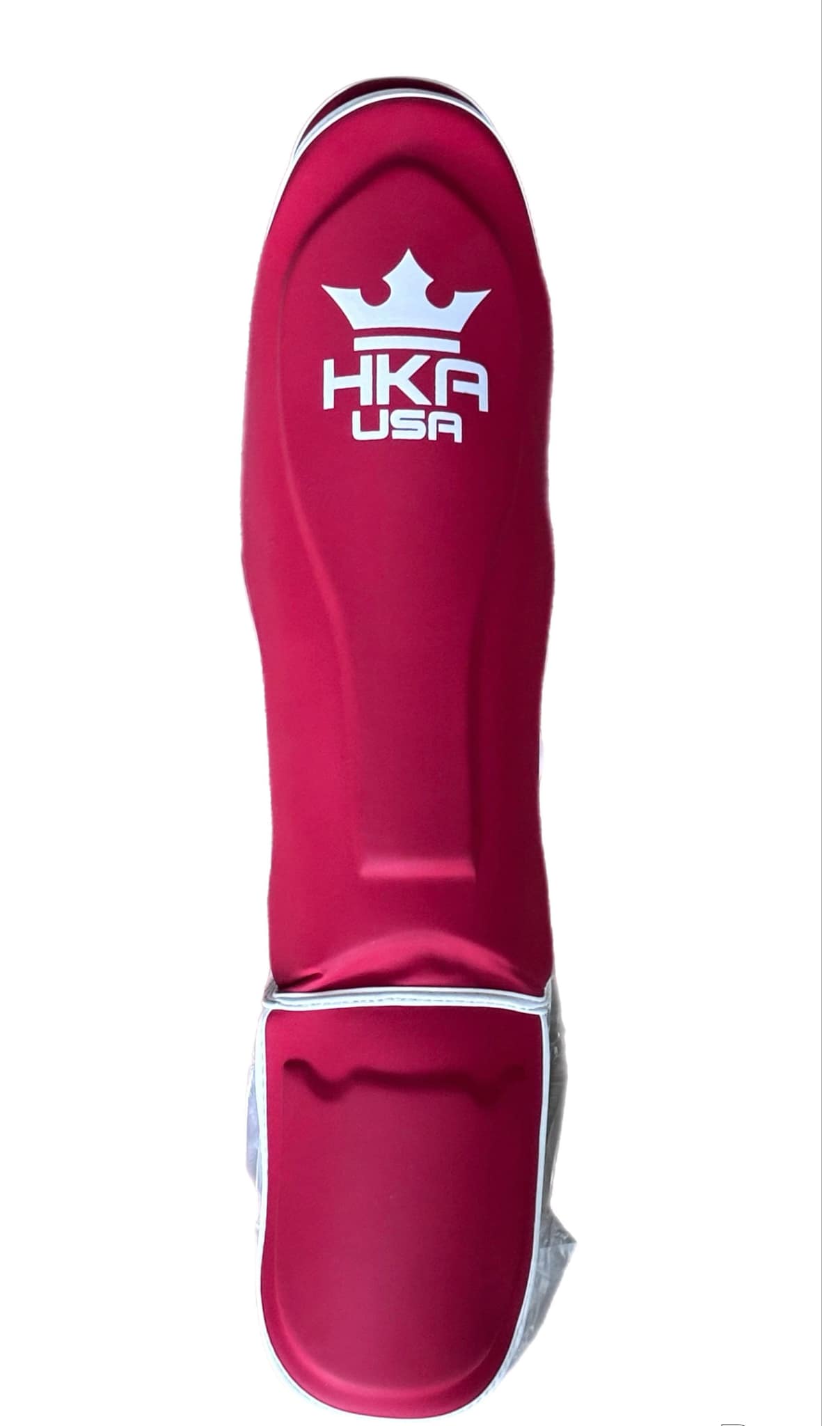 MMA Hook n Loop Shin Guards Pro Line- INFERNO MATTE RED