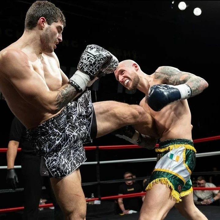 HKA Black & White Paint Splatter Thai Shorts