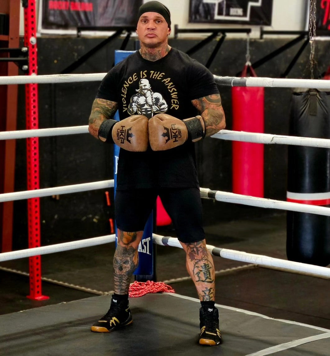 HKA Boxing Gloves Premium Line-CRACKED LEATHER