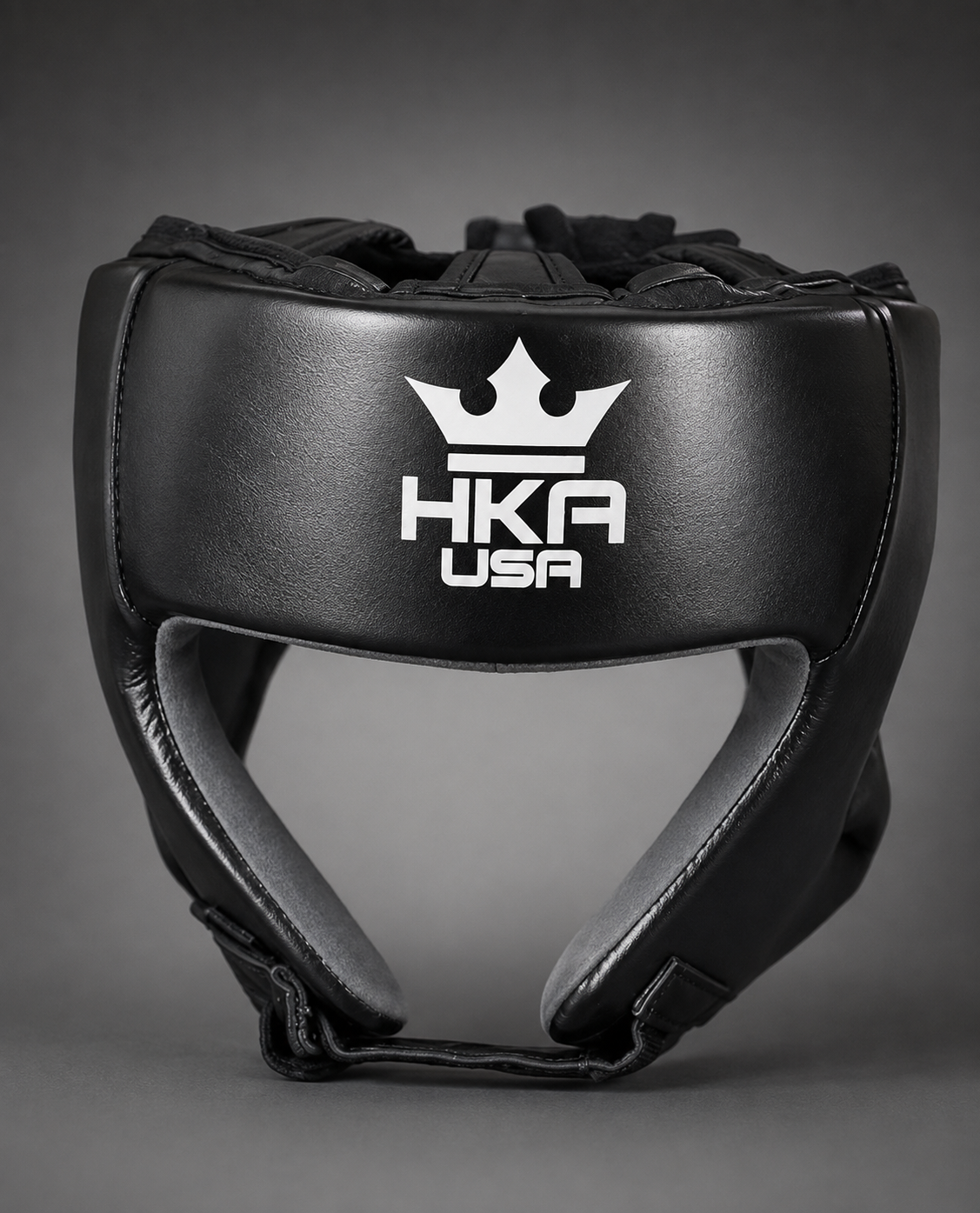 HKA USA Premium Leather-Open Faced Head Guard