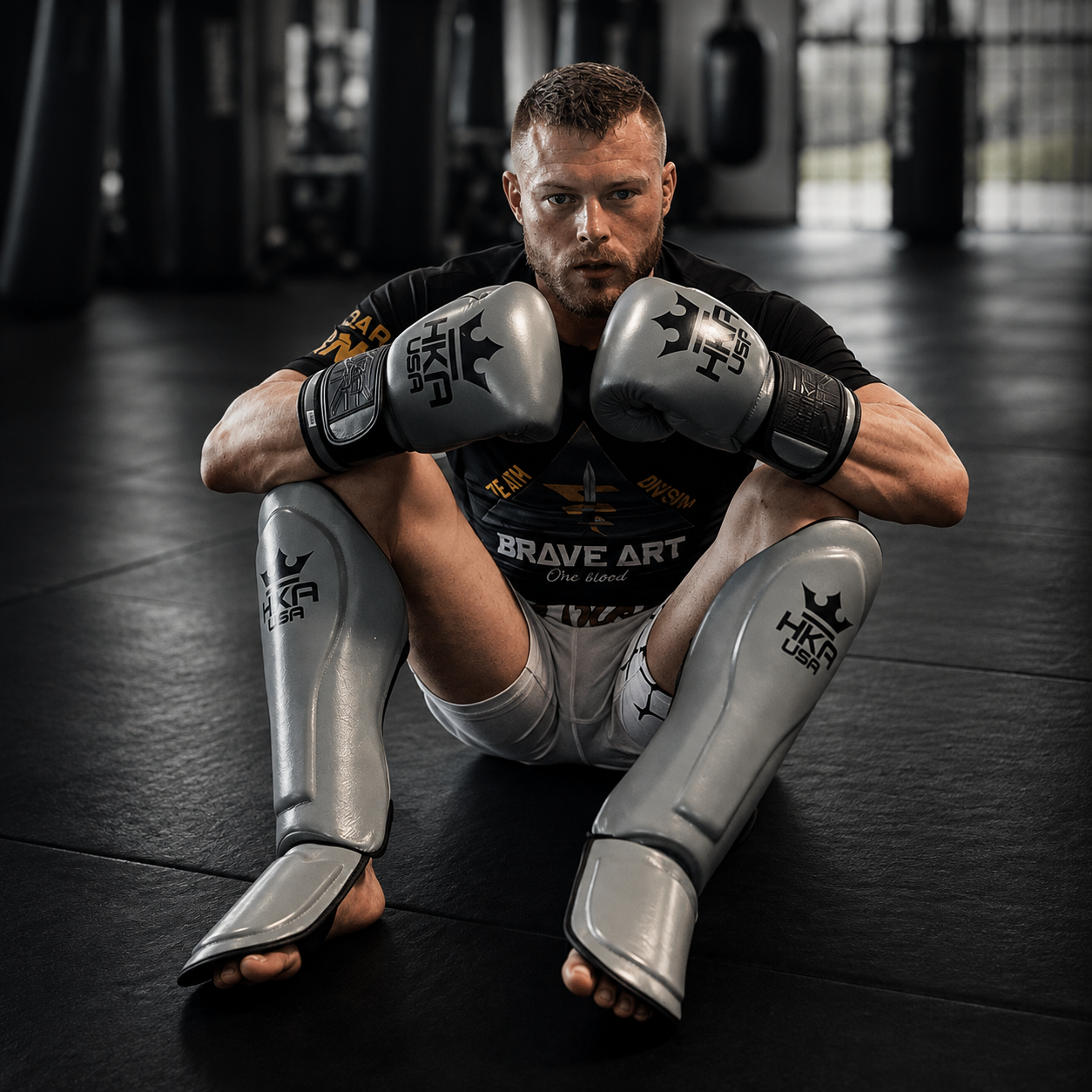 Premium Line- Boxing Gloves Smoke Grey