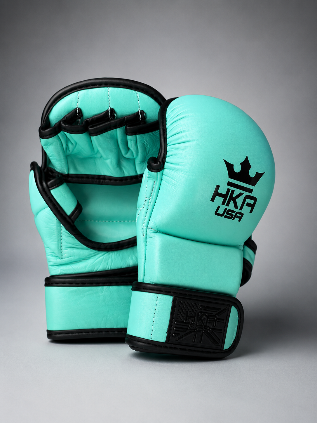 Premium Line- Sea Foam Premium Leather MMA Sparing Gloves