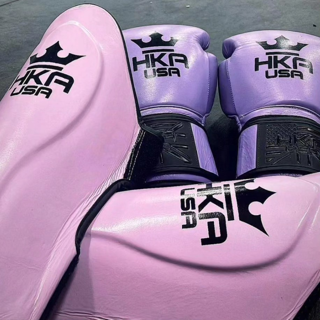 Premium Line Hook n Loop Shin Guards - LILAC