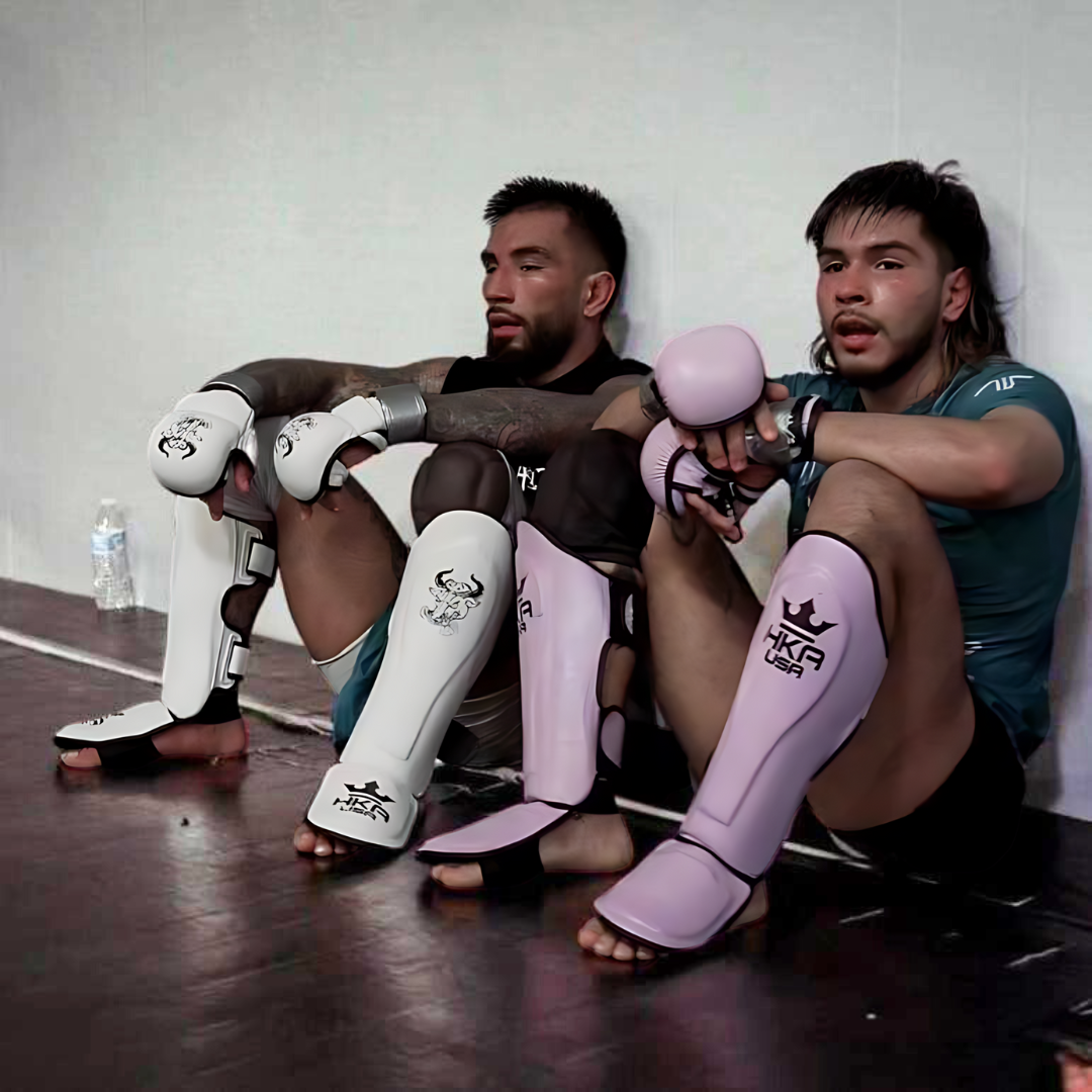 Premium Line Hook n Loop Shin Guards - LILAC