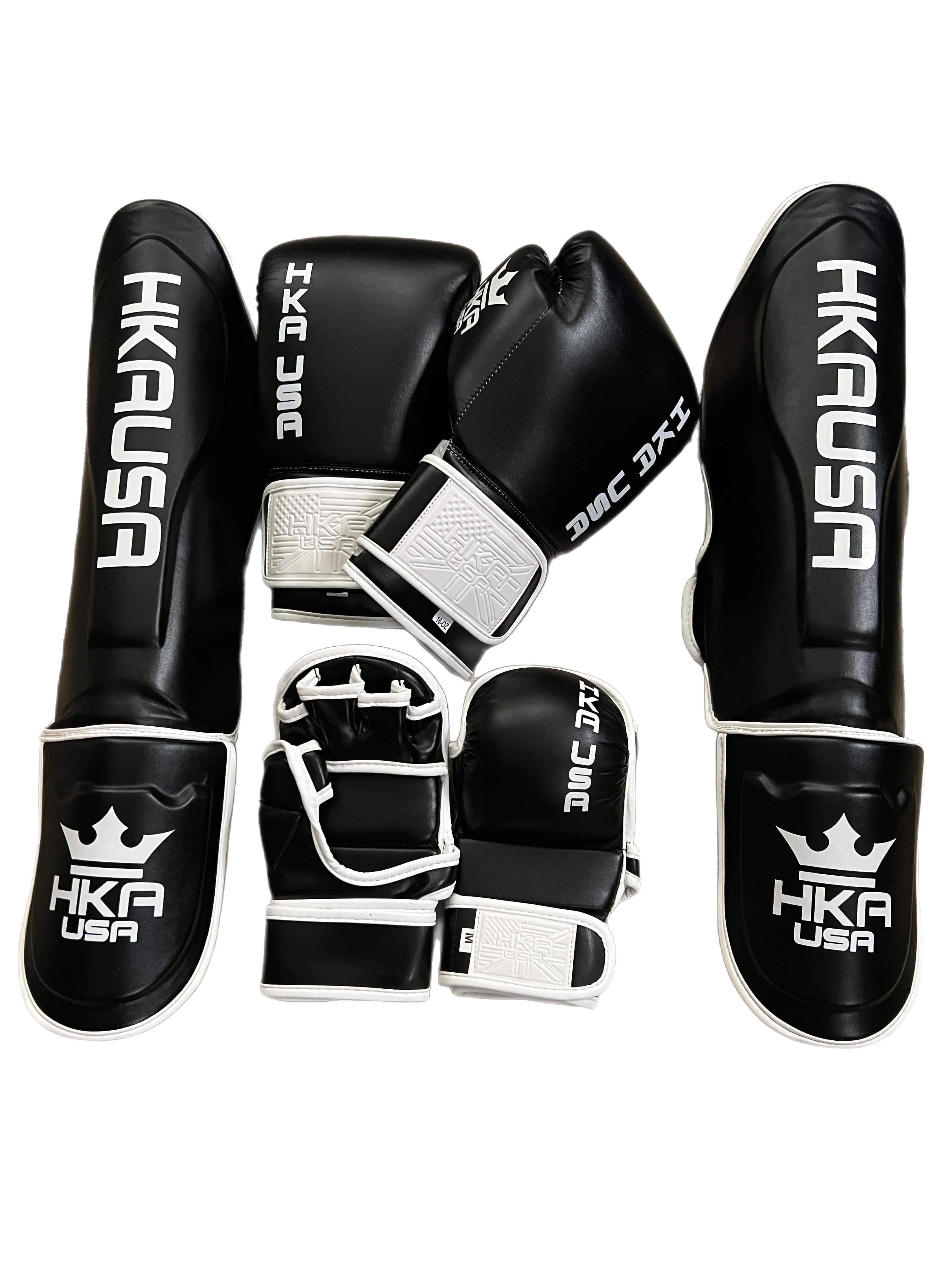 Ammy Line Boxing Gloves- Black