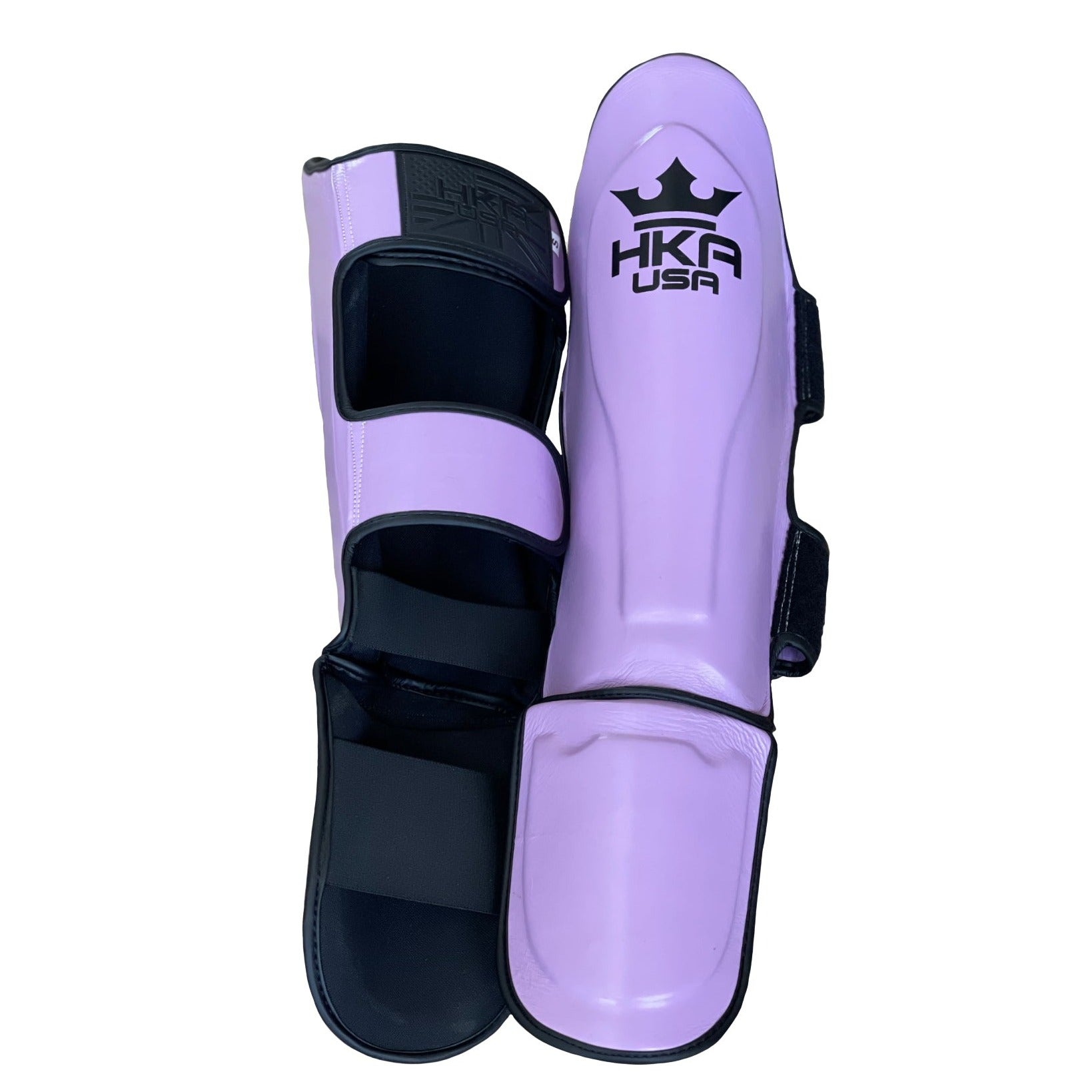 Premium Line Hook n Loop Shin Guards - LILAC