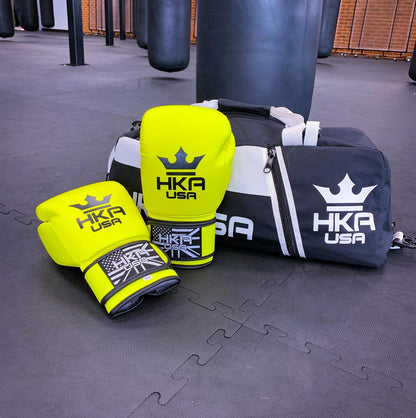 HKA Boxing Gloves Prospect Line- NEON YELLOW