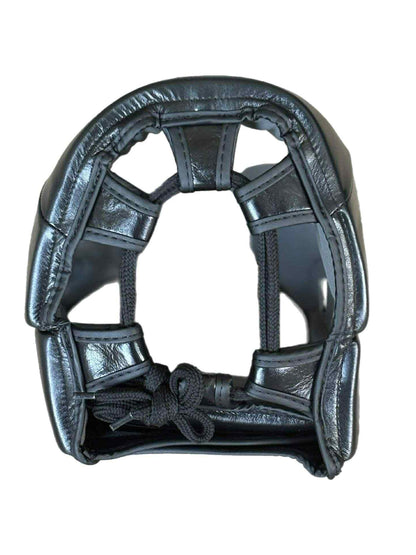 HKA USA Premium Synthetic Leather-Open Faced Head Guard