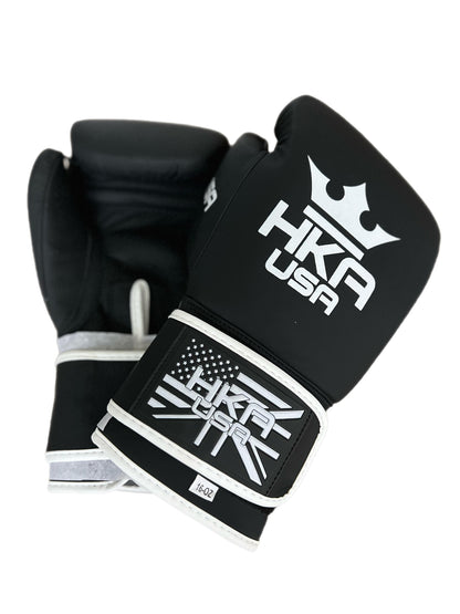 HKA Boxing Gloves Pro Line- OBSIDIAN BLACK MATTE