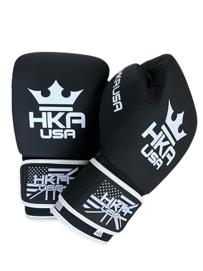 HKA Boxing Gloves Pro Line- OBSIDIAN BLACK MATTE