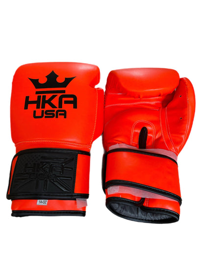 HKA Boxing Gloves Prospect Line- NEON ORANGE