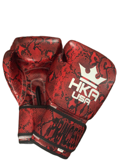 HKA Boxing Gloves Premium Line- SNAKESKIN