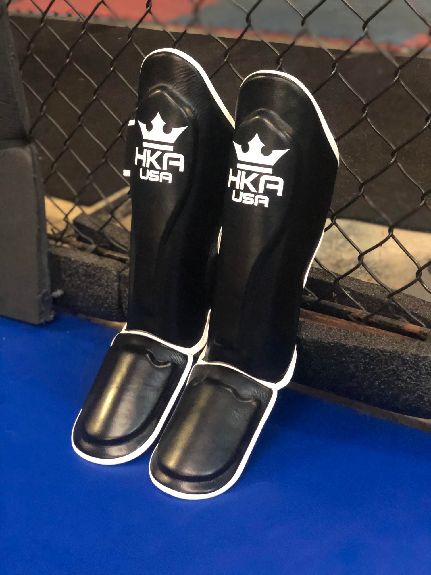 Premium Line- Shadow  Black Shin Guards