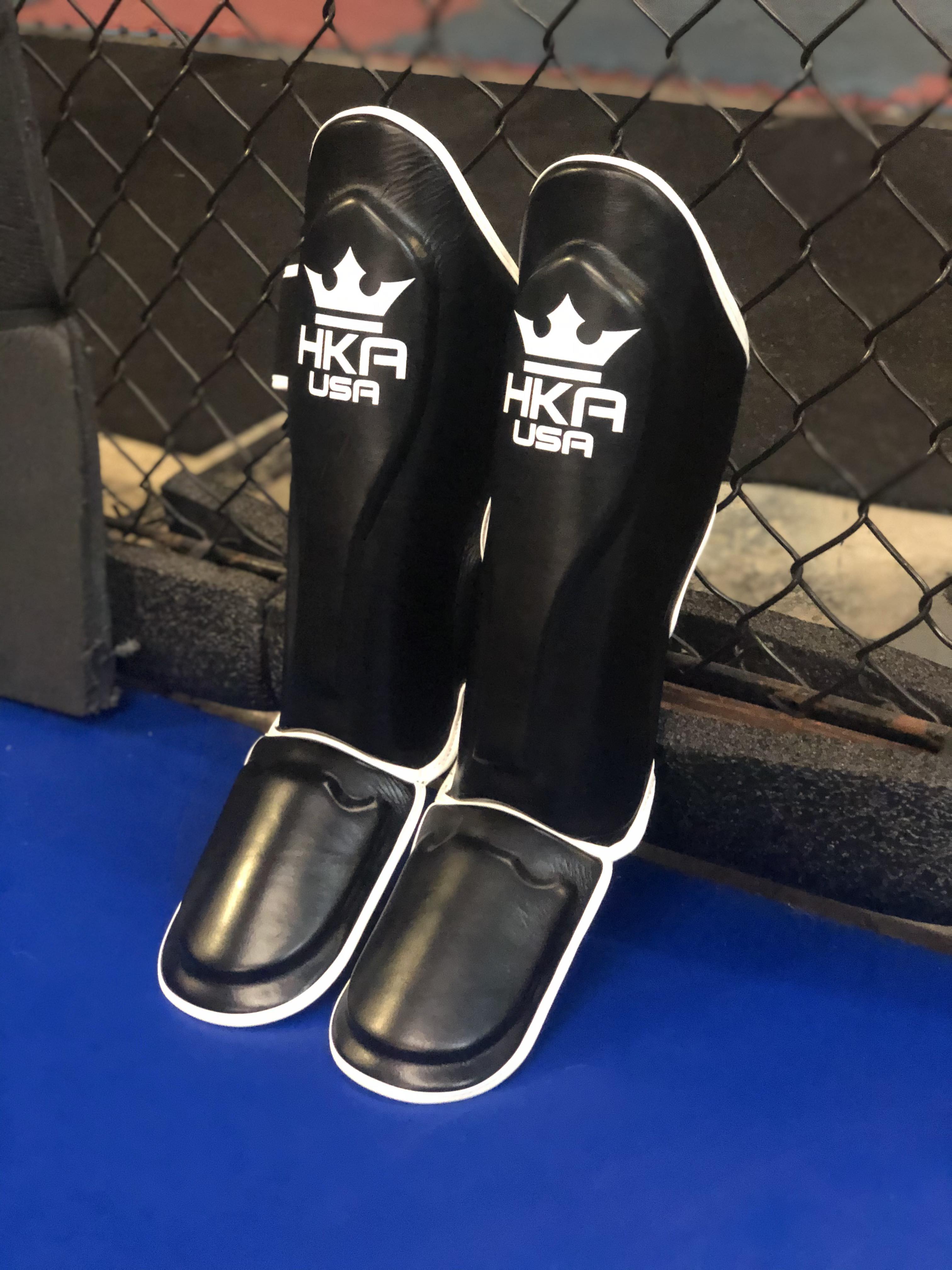 Premium Line- Shadow  Black Shin Guards