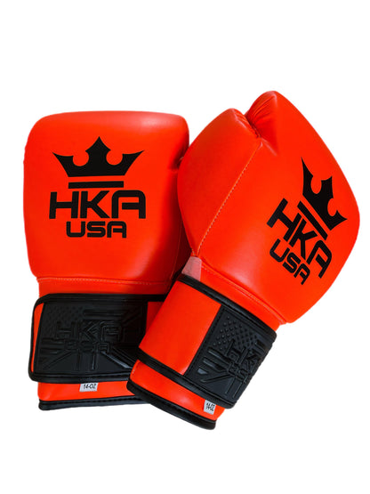 HKA Boxing Gloves Prospect Line- NEON ORANGE