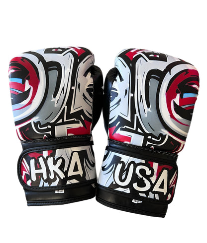 Graffiti Line Concrete Carnage Boxing Gloves