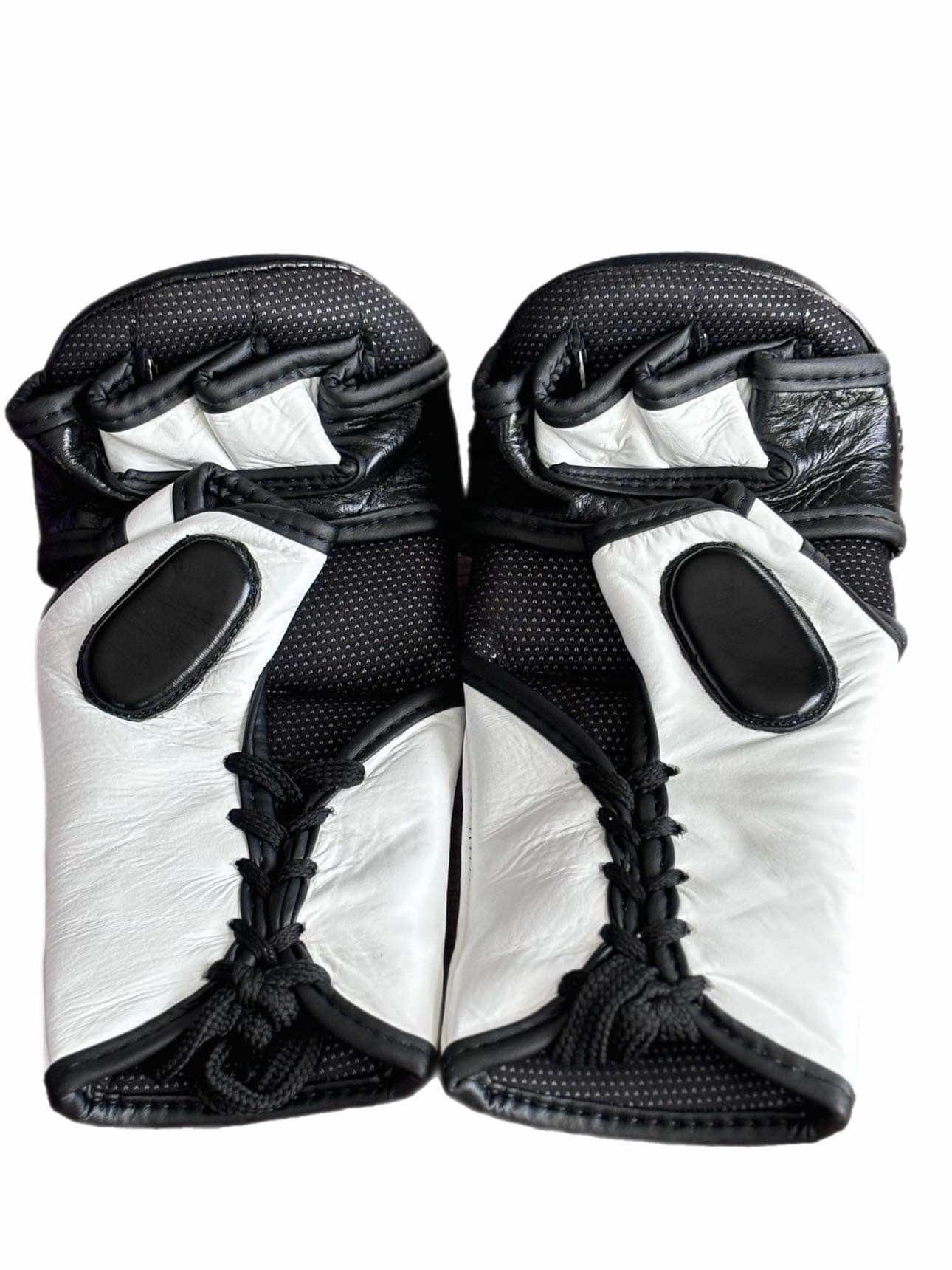 Leather Lace-Up MMA Sparing Gloves