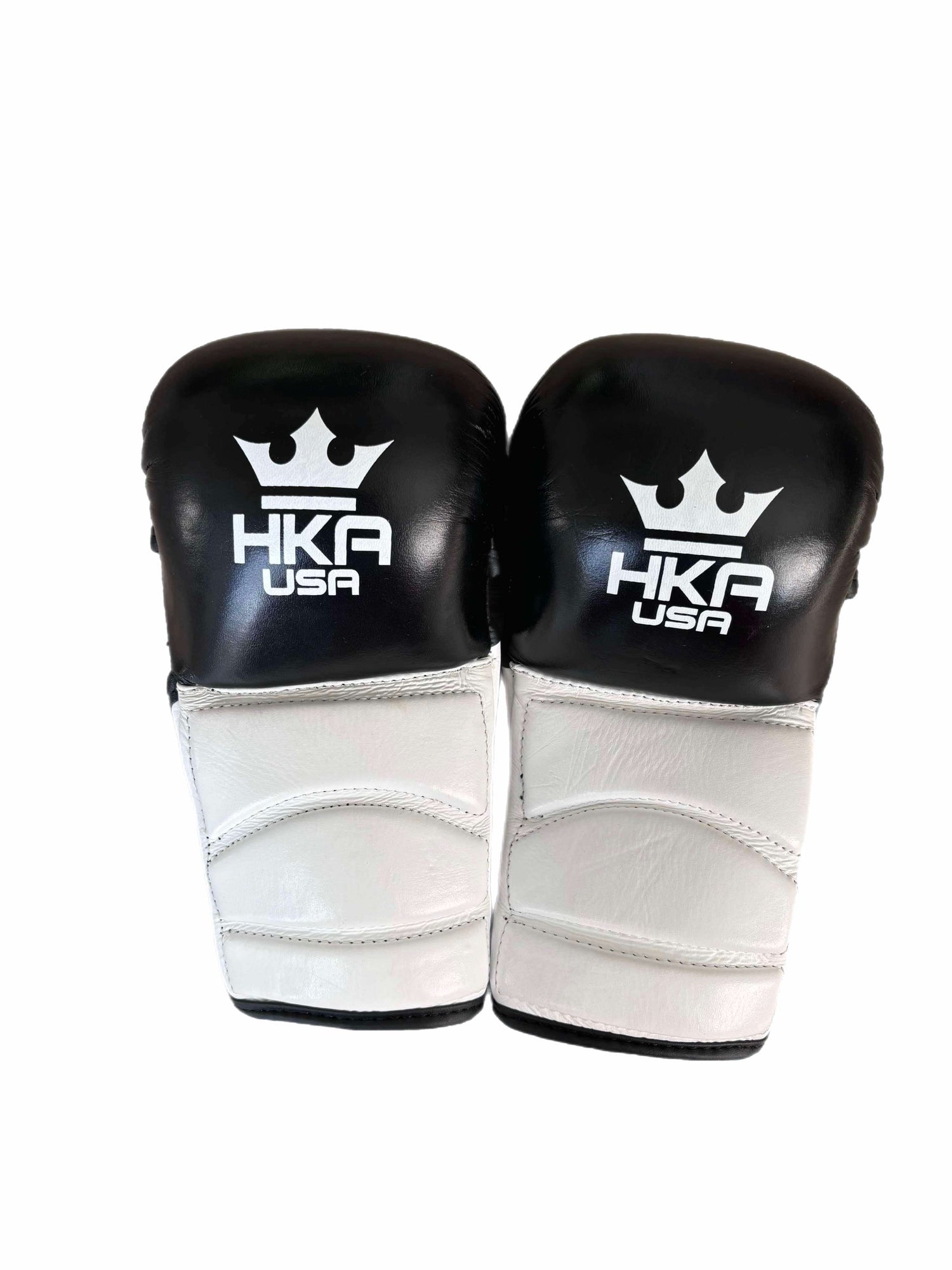 Leather Lace-Up MMA Sparing Gloves