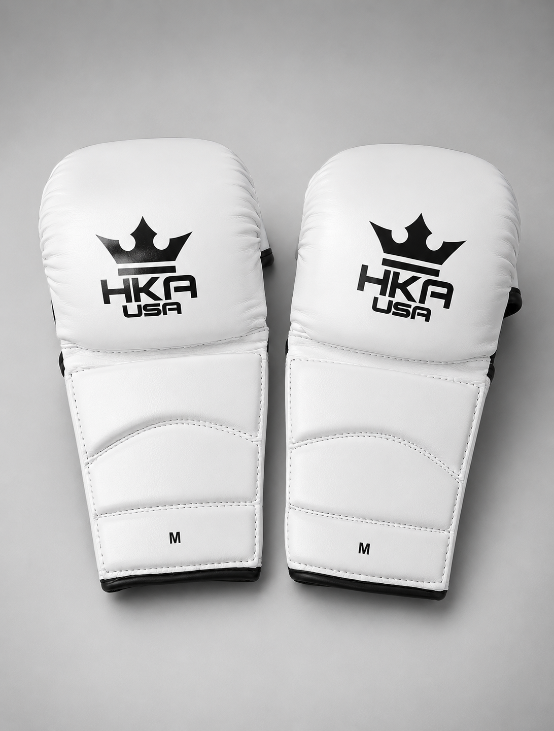 Premium Leather Lace-Up MMA Gloves
