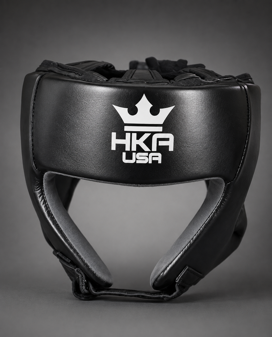 HKA USA Premium Leather-Open Faced Head Guard