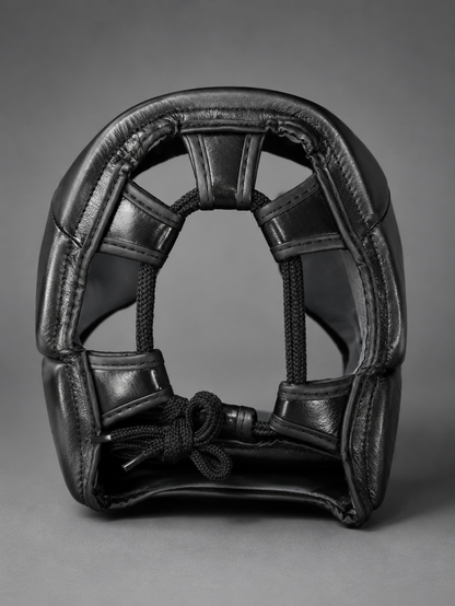 HKA USA Premium Leather-Open Faced Head Guard