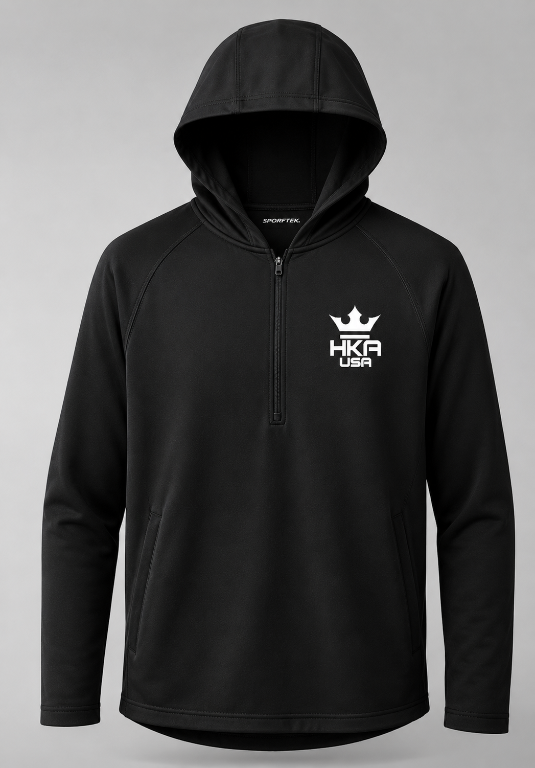 HKA 1/2 Zip Hooded Shell Jacket.