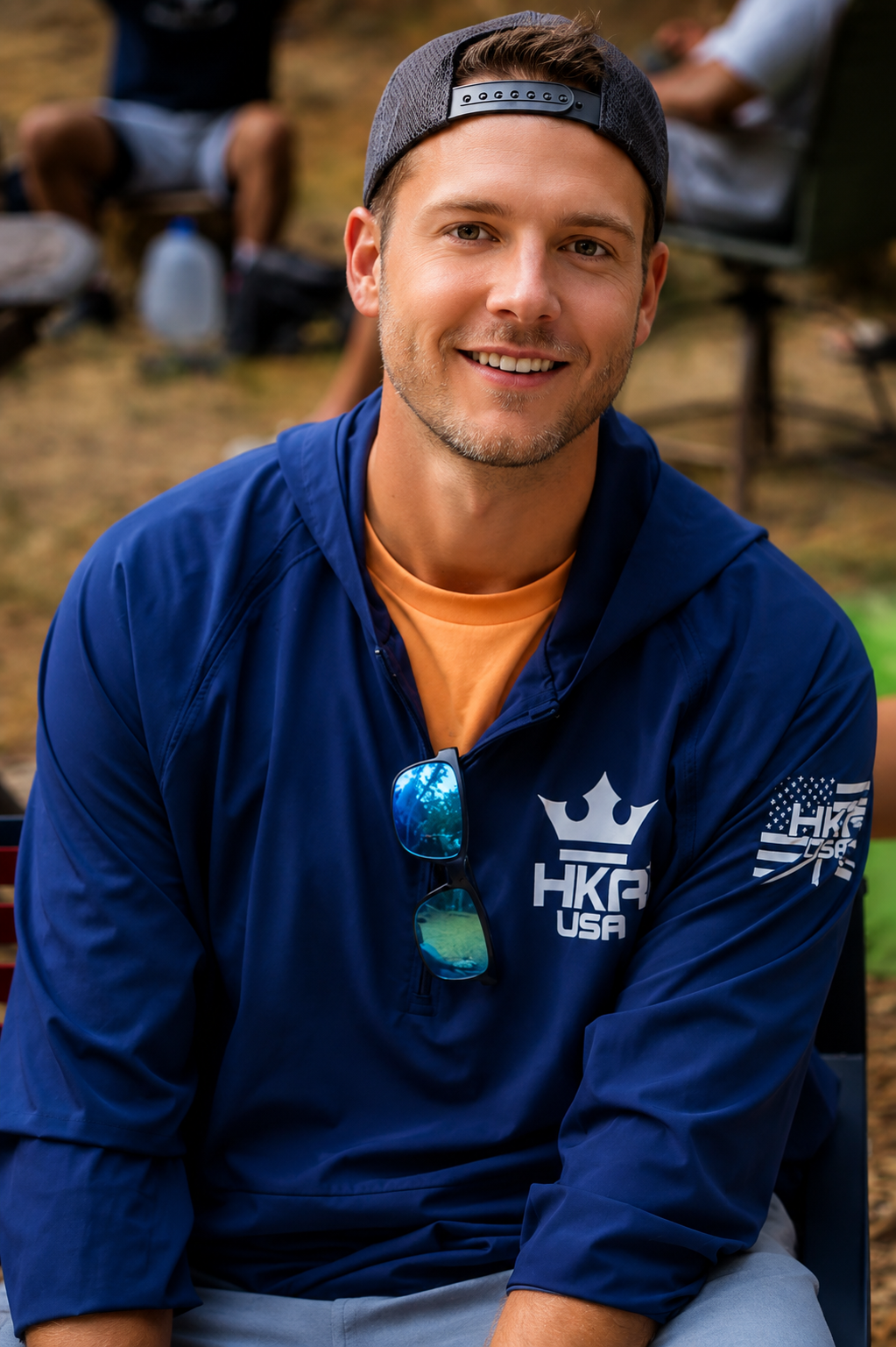 HKA 1/2 Zip Hooded Shell Jacket.