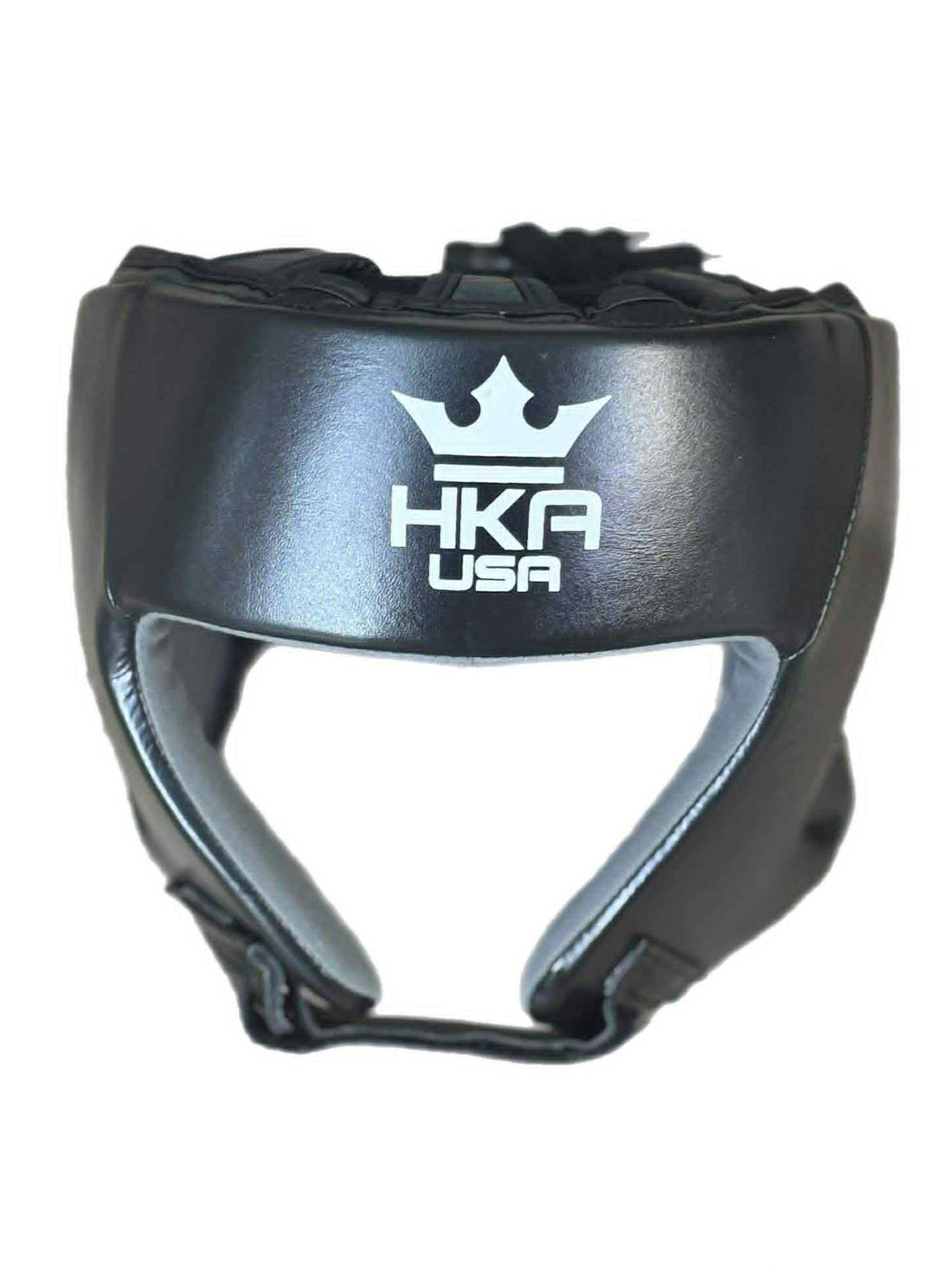 HKA USA Premium Synthetic Leather-Open Faced Head Guard