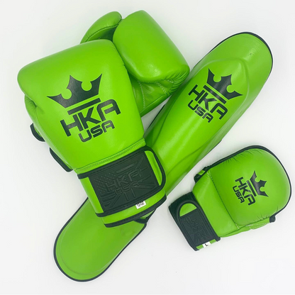 Premium Line Shin Guards - HULK GREEN