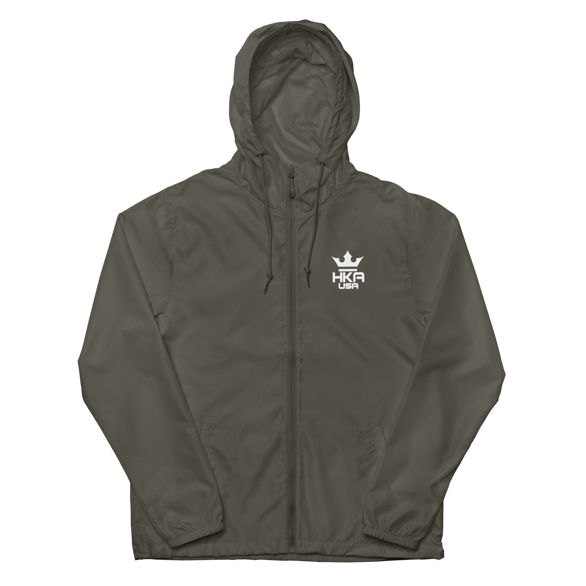 Lightweight zip up windbreaker