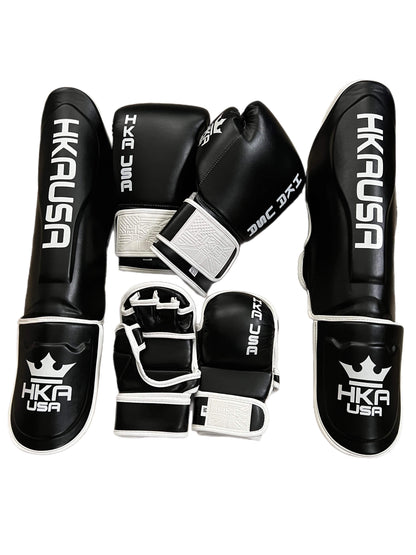 Ammy Line Boxing Gloves- Black