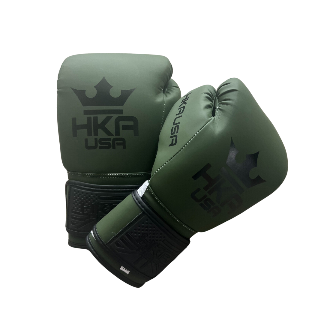 HKA Boxing Gloves Pro Line- OD GREEN MATTE