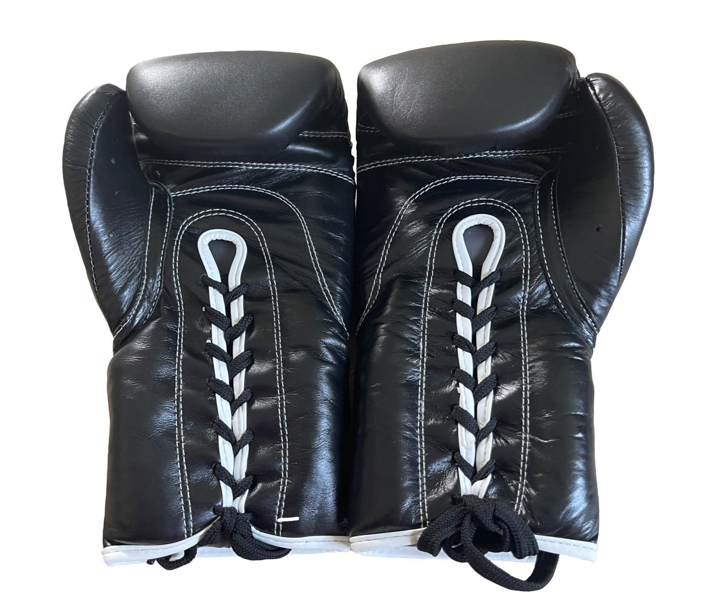 Lace-up Boxing Gloves - BLACK